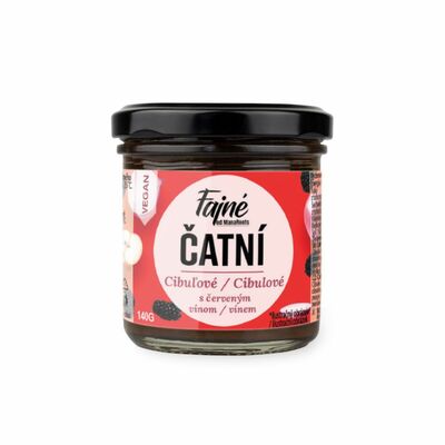 Mana Roots Fajné Cibuľové čatní s chilli červeným vínom 140g