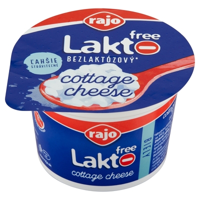 Cottage cheese BEZLAKTÓZOVÝ biely RAJO 180g