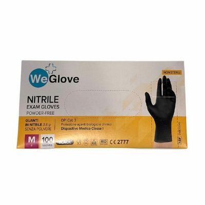 Rukavice jenorazové nitrilové čierne veľ.M 100ks