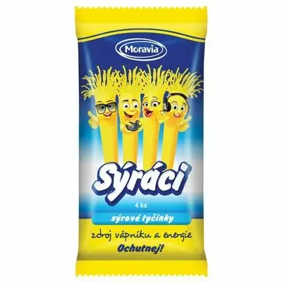 Syrové Tyčinky Sýráci 80g Moravia VÝPREDAJ