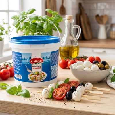 Mozzarella Perline vedro 1kg Galbani