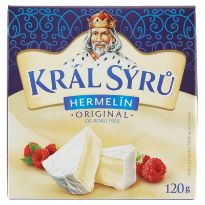 Syr Hermelín 56% Original 120g Král Sýrů