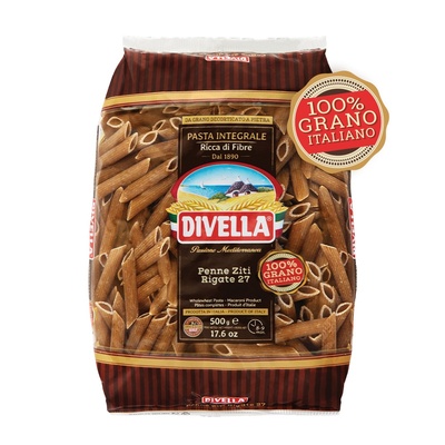 Cestoviny Penne celozrnné n.27 500g Divella