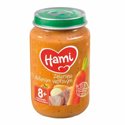 Hami Zelenina s duseným bravčovým 200g