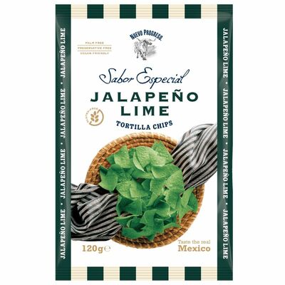 Tortilla Chips Jalapeno Lime Nuevo Progreso 120g