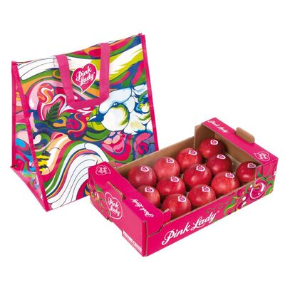 Jablká červené Pink Lady 2kg kal. 75-80 + taška