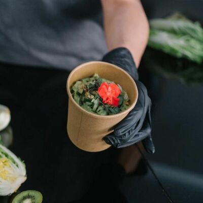 Papierový pohár kraft O80mm 280ml 0,2L/8oz WI76428,50ks