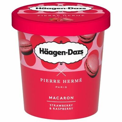Mr.Häagen-Dazs Makrónky zmrz. Jahoda, malina 420ml