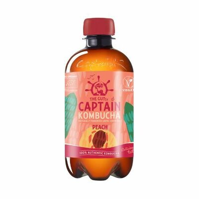 Kapitán Kombucha Broskyňa 400ml*ZO