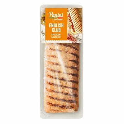 Mrazené Panini kuracie mäso &amp; slanina 150g Crocodille