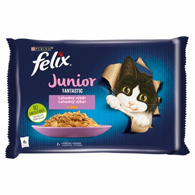 Felix Junior Fantastic lahodný výber MIX 4x85g