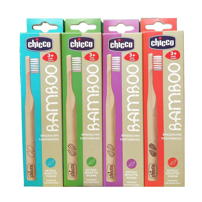 Chicco zubná kefka od 3rokov Bamboo 1ks