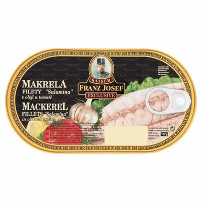 Makrelové filety salamina 170g Franz Josef