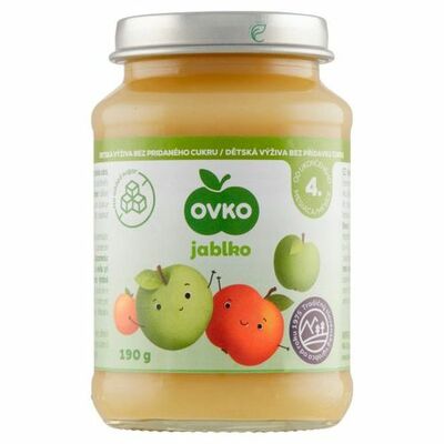 Detská výživa jablko DIA 190g Ovko