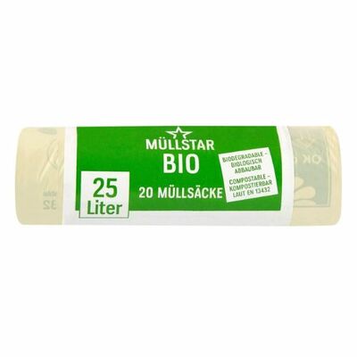 Vrecia na odpad Bio 25l 50x50cm 20ks Mullstar