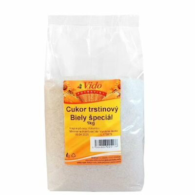 Cukor trstinový biely Špeciál 1kg Vido
