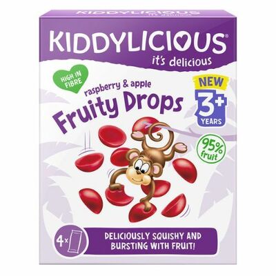 Kiddylicious ovocné želé jablko &amp; malina 64g