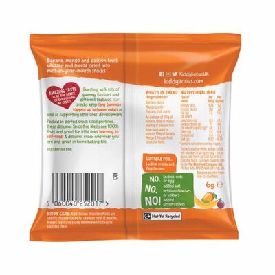 Kiddylicious vankúšiky banán, mango, marakuja 6g