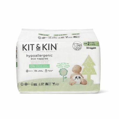 Kit &amp; Kin Eco Veľ.2, plienky 38ks