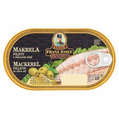 Makrelové filety v olivovom oleji 170g Franz Josef