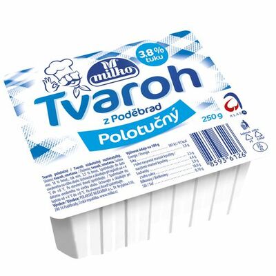 Tvaroh polotučný jemný 250g Milko