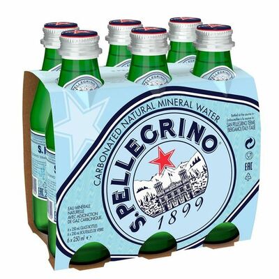 San Pellegrino minerálna voda perlivá 6x250ml