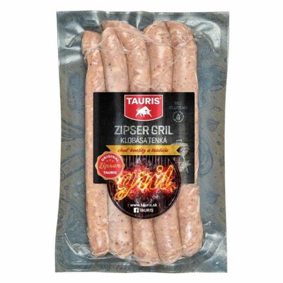 Klobása Zipser gril tenká 220g Tauris