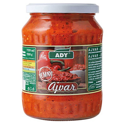 Ajvar jemný 720ml (700g) Ady