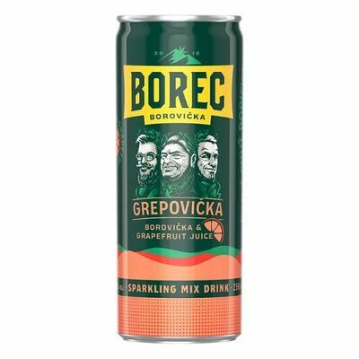 Borec Borovička Grepovička 6% 0,25l *ZO