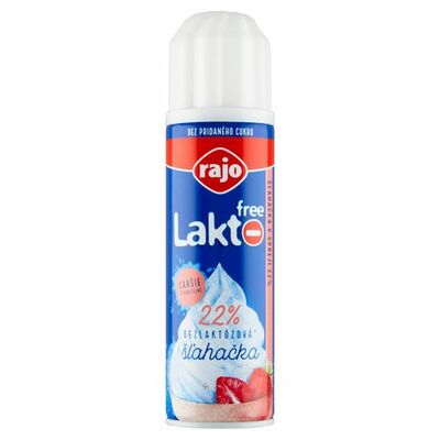 Šľahačka v spreji Lakto Free 22% 250g Rajo