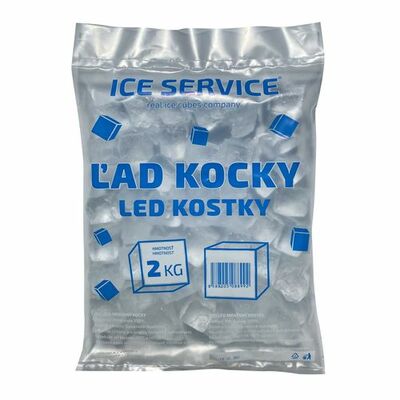 Ľad mrazený kocky 2kg Ice Service