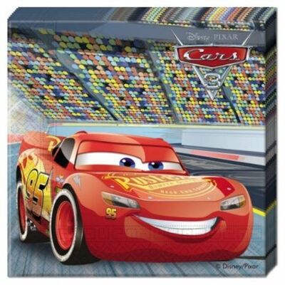 Papierové servítky Cars 33x33cm, 20ks