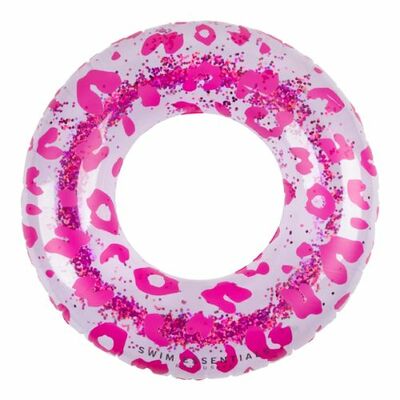 Nafukovacie koleso Leopard neónový 90cm Swim Essentials