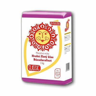 Múka pšeničná hrubá Zlatý klas 1kg Kolárovo