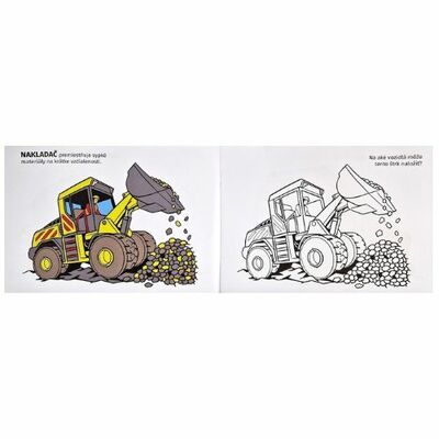 Omaľovánka Stavebné stroje
