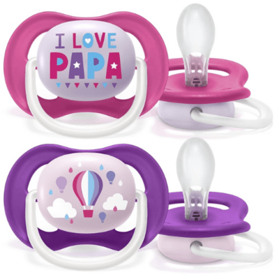 Avent Cumlík Ultra air text 6-18m girl 2ks