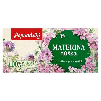 Popradský Materina dúška bylinný čaj 20x1,5g