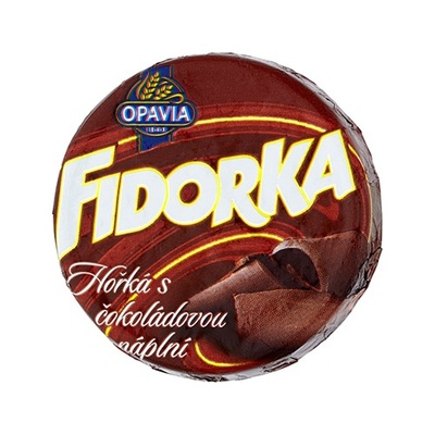 Opavia Fidorka Horká s čokoládovou náplňou 30 g