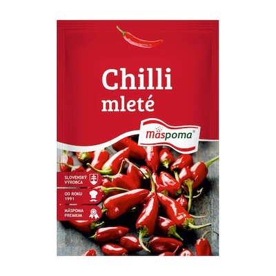 Korenie Chilli papričky mleté 20g Mäspoma