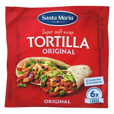 Tortilla pšeničná 6ks/24cm 371g Santa Maria