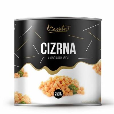Cícer sterilizovaný 2,5kg Bassta