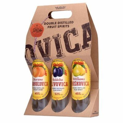 OldHerold Destiláty Darčekové balenie 3x0,5l