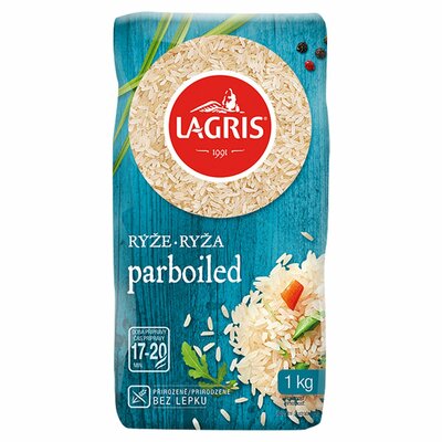 Ryža Dlhozrnná lúpaná Parboiled 1kg Lagris