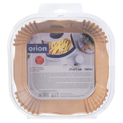 Orion papier do teplovzdzdušnej fritézy 21x21cm, 100ks