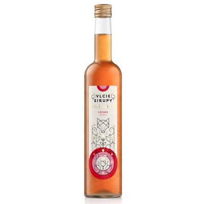 Sirup Lychee Ruža 1l Vlčie Sirupy