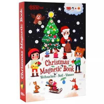 Tooky Toys Magnetická kniha Vianoce