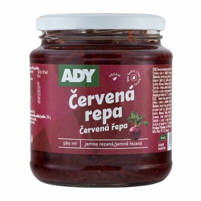 Cvikla (Červená repa) jemne rezaná 580ml Ady