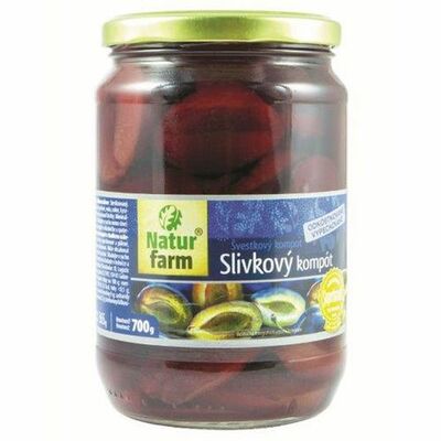 Kompót Slivky polené 700g Natur Farm
