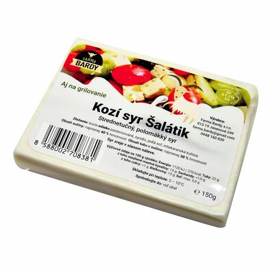 Syr kozí Šalátik typ Feta 150g Farma Bardy