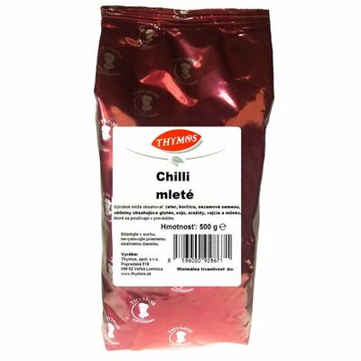 Korenie Chilli papričky mleté 500g Thymos